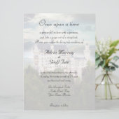 Castle Theme Wedding Invitation Kaart (Staand voorkant)