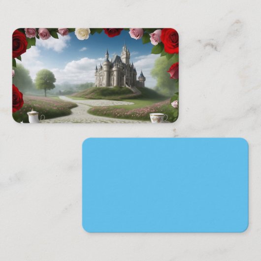 Castle Through the Wonderland Portal Bladwijzer Visitekaartje (Voorkant / Achterkant)