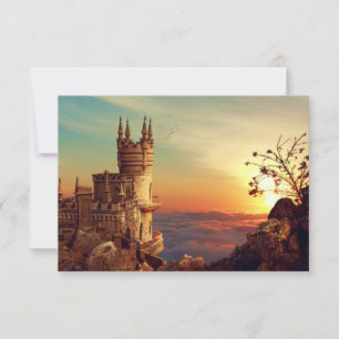 Castle Towers in de Sky Bedankkaart