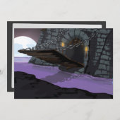 Castle-trekbrug en Moat Kaart (Voorkant / Achterkant)