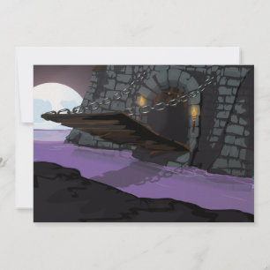 Castle-trekbrug en Moat Kaart