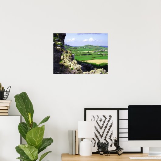 Castle Uitzicht Print (Thuiskantoor)