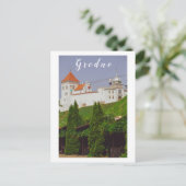 Castle Uitzicht van de Wit-Russische Architectuur Briefkaart (Staand voorkant)