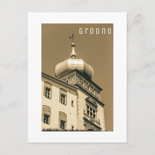 Castle Uitzicht van de Wit-Russische Architectuur Briefkaart (Voorkant)