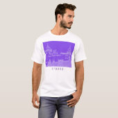 Castle Uitzicht van de Wit-Russische Architectuur T-shirt (Voorkant volledig)