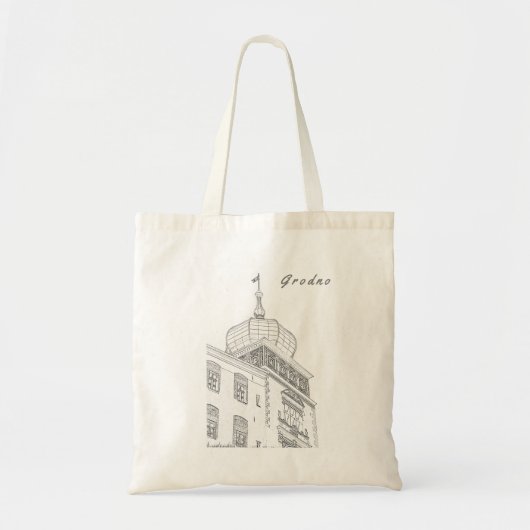 Castle Uitzicht van de Wit-Russische Architectuur Tote Bag (Voorkant)