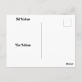 Castle Under a Yellow Moon New Address Briefkaart (Achterkant)