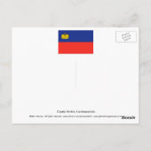 Castle Vaduz Liechtenstein Briefkaart (Achterkant)