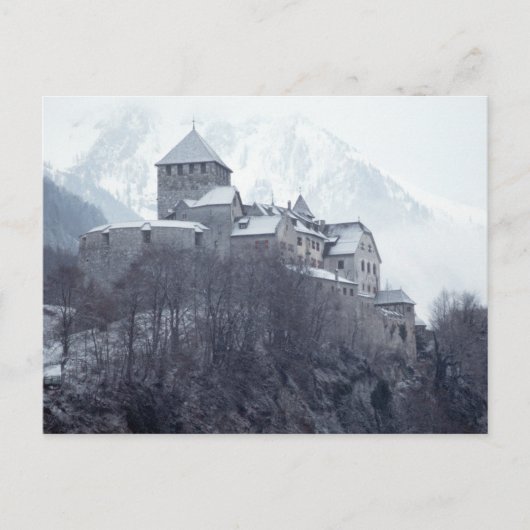 Castle Vaduz Liechtenstein Briefkaart (Voorkant)