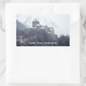 Castle Vaduz Liechtenstein Rechthoekige Sticker (Tas)