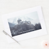 Castle Vaduz Liechtenstein Rechthoekige Sticker (Envelop)