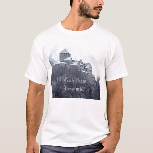 Castle Vaduz Liechtenstein T-shirt (Voorkant)