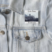 Castle Vaduz Liechtenstein Vierkante Button 5,1 Cm (In situ)