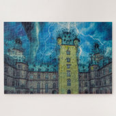 Castle van Aschaffenburg. Legpuzzel (Horizontaal)