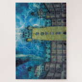 Castle van Aschaffenburg. Legpuzzel (Verticaal)