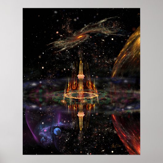 Castle van de tovenaar (16x20) poster (Voorkant)