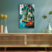 Castle van het Zee Canvas Afdruk