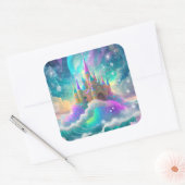 Castle Vierkante Sticker (Envelop)