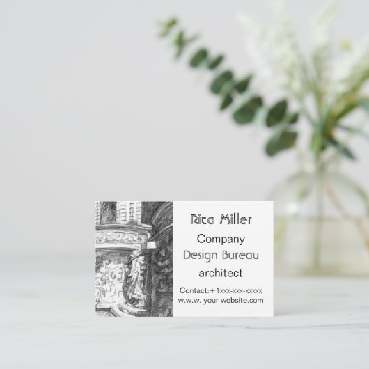 Castle Visitekaartje (Staand voorkant)