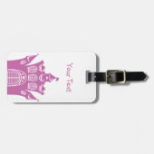 Castle voor prinses bagagelabel (Voorkant horizontaal)