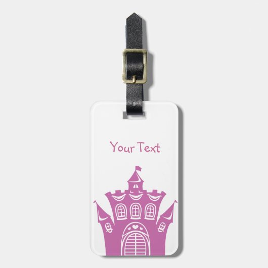 Castle voor prinses bagagelabel (Voorkant verticaal)