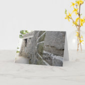 Castle Wall-Vaderdag kaart (Gele Bloem)