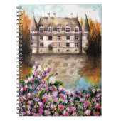 Castle watercolor notebook notitieboek (Voorkant)