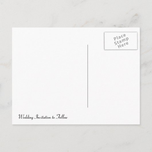 Castle Wedding Bewaar de datum Aankondigingskaart (Achterkant)