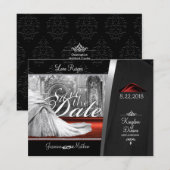 Castle Wedding Bewaar de datum Save The Date (Voorkant / Achterkant)