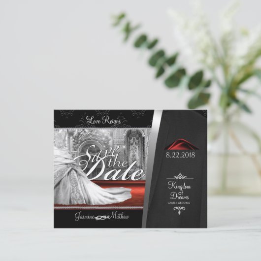 Castle Wedding Bewaar de datum Save The Date (Staand voorkant)