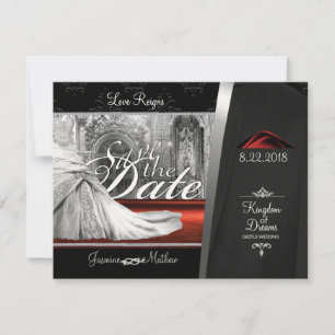 Castle Wedding Bewaar de datum Save The Date