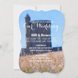 Castle Wedding Invitation Kaart