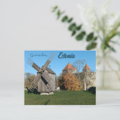 Castle Windmill in Kuressaare Saare County Estonia Briefkaart (Staand voorkant)