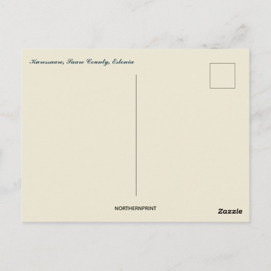 Castle Windmill in Kuressaare Saare County Estonia Briefkaart (Achterkant)