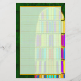 Castle Window II Fine Lined Stationery Briefpapier