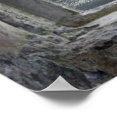 Castle Window Illusion with Seascape Uitzicht Poster (Hoek)