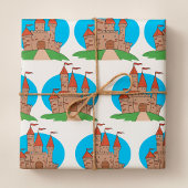 Castle With Flags Cadeaupapier