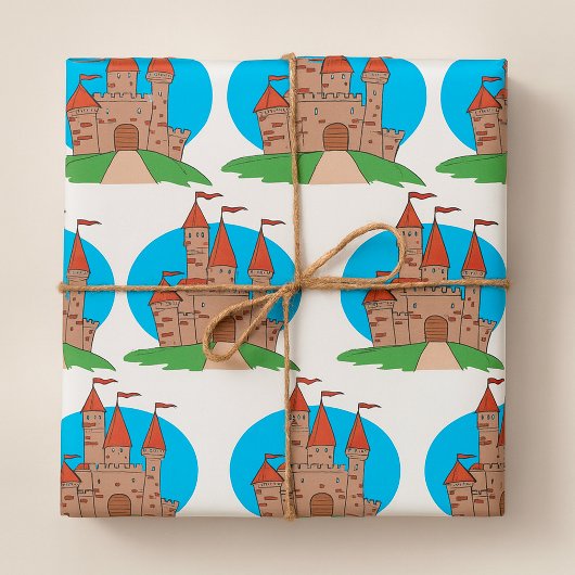 Castle With Flags Cadeaupapier