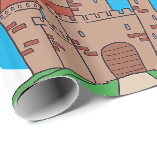 Castle With Flags Cadeaupapier (Rol Hoek)