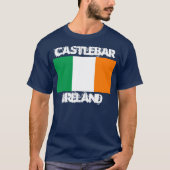 Castlebar, Ierland met Ierse vlag T-shirt (Voorkant)