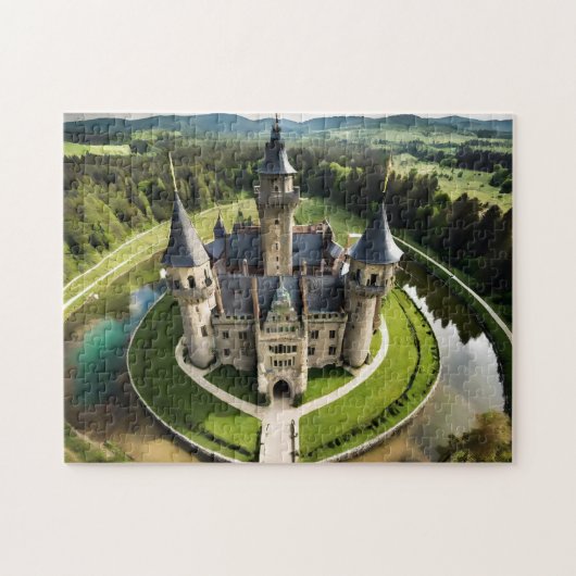 CastleBold en mooie puzzel internet Legpuzzel (Horizontaal)