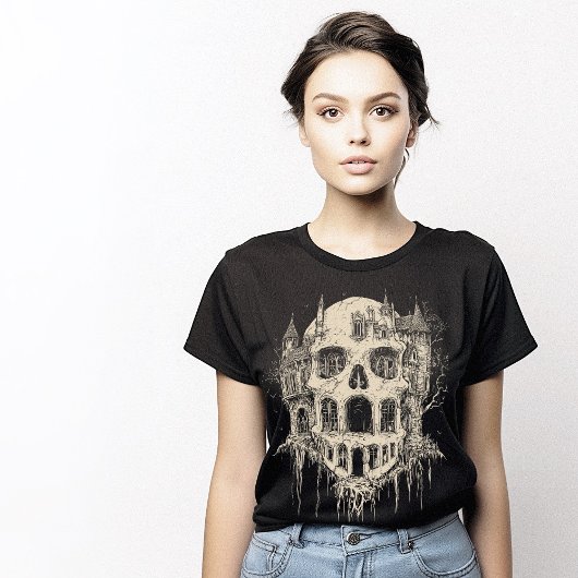 Castlecore Castle Skull T-shirt