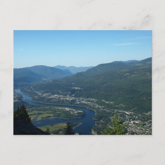 Castlegar-kruispunt van de Kootenays Briefkaart (Voorkant)