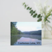 Castleman Lake, WV Briefkaart (Staand voorkant)