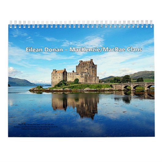 Castles of 13 Scottish Highland Clans Kalender (Achterkant)