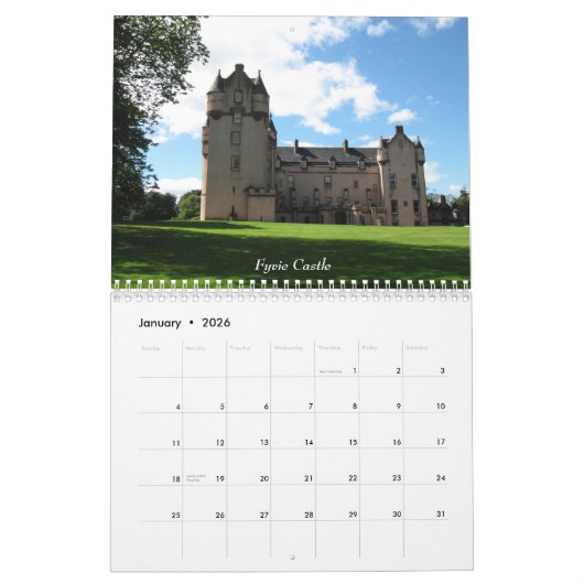 Castles of Scotland 2011Calendar Kalender (Jan 2026)