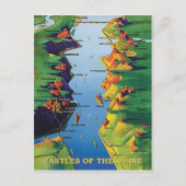 Castles op de Rijn, Duitsland,  Briefkaart (Voorkant)