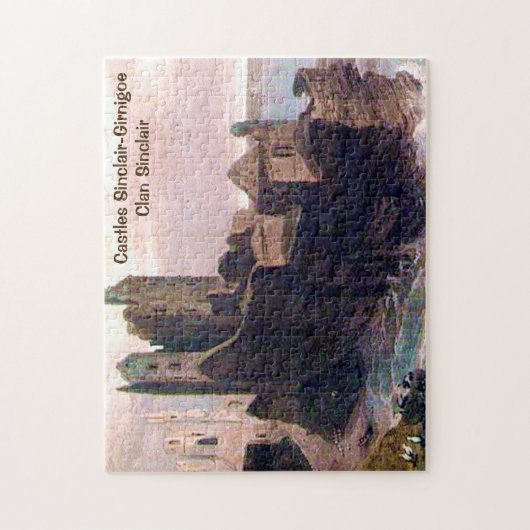 Castles Sinclair-Girnigoe - Clan Sinclair Legpuzzel (Verticaal)