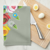 Castles - Traditionele kanaalfolkkunst Theedoek (Quarter Fold)