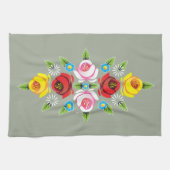 Castles - Traditionele kanaalfolkkunst Theedoek (Horizontaal)